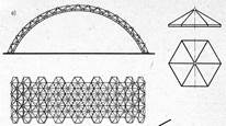Распорные своды-оболочки из сборных элементов: скорлуп кругового и ломанного очертания. - student2.ru