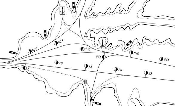 Расстановка навигационных знаков на озерах и водохранилищах - student2.ru