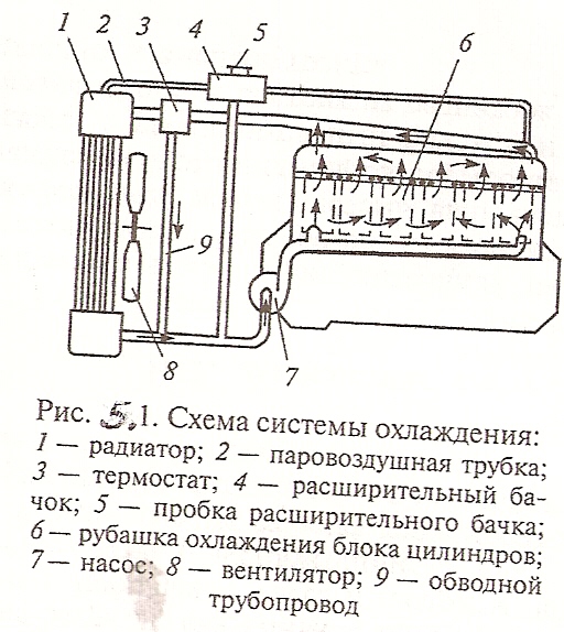 Изучение устройства системы охлаждения - student2.ru