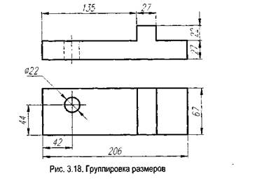 Нанесение размеров (ГОСТ 2.307-68) - student2.ru