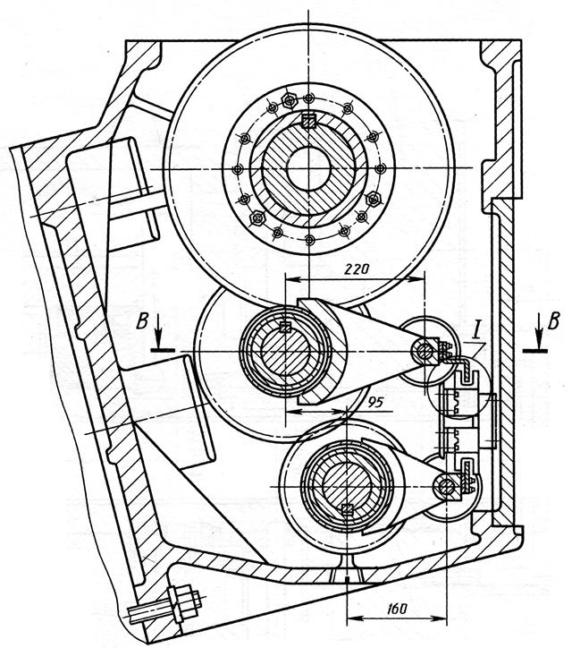 Развертка главного привода токарного станка модели 1740РФ3 - student2.ru