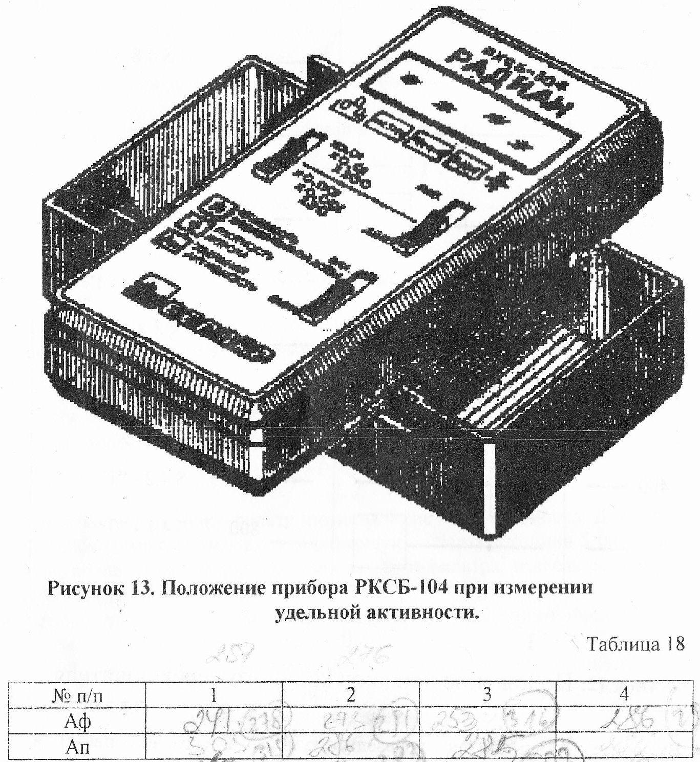 Измерение удельной активности бета-излучающих радионуклидов в пробах различных веществ с помощью прибора РКСБ-104 - student2.ru