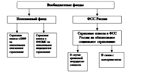 Нормативно-правовое регулирование учета и отчетности расчетов с внебюджетными фондами - student2.ru