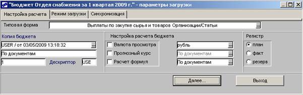 Ручной ввод показателей бюджетов - student2.ru