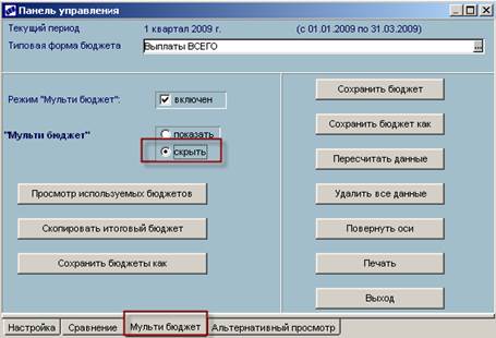 Ручной ввод показателей бюджетов - student2.ru