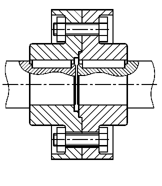 Чертежи деталей типа полумуфты, крышки - student2.ru