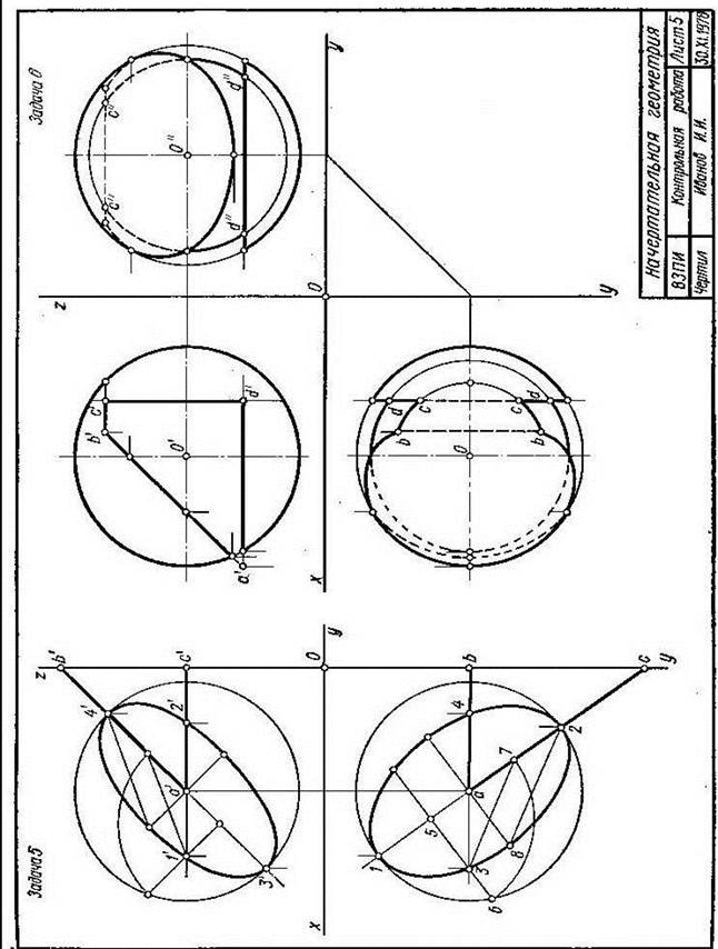 Данные к задаче 3 (координаты и размеры, мм. - student2.ru