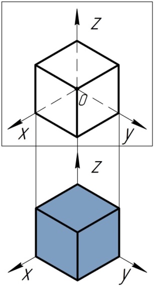 геометрические фигуры и тела в аксонометрии - student2.ru