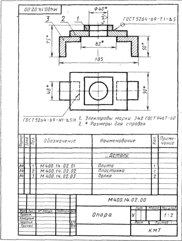 ГОСТ 10450-78 (уменьшенные), мм - student2.ru