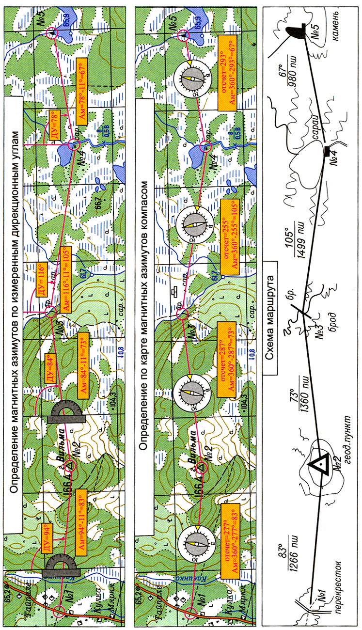 некоторые задачи, решаемые по топографическим картам - student2.ru