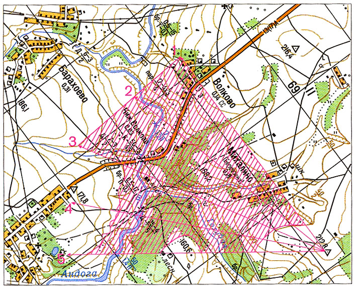 некоторые задачи, решаемые по топографическим картам - student2.ru