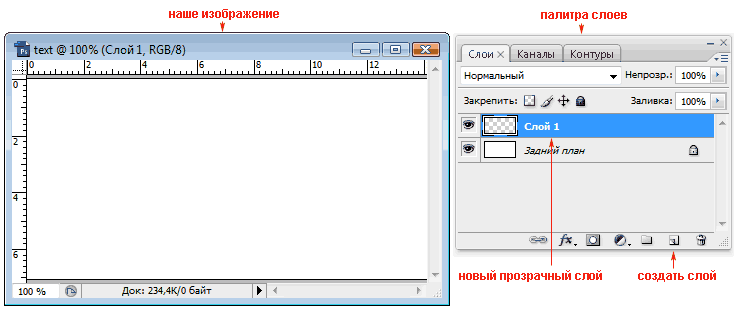 Photoshop - Урок 2. Слои и текст - student2.ru