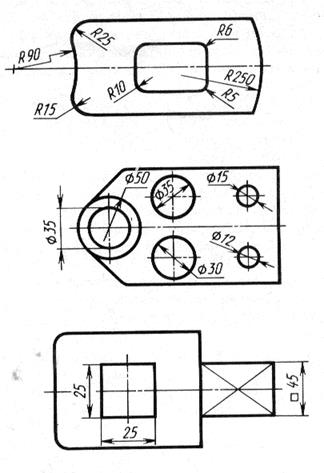 Контрольная работа №3. Эскизирование (2 семестр) - student2.ru