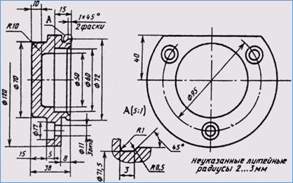 Тема 5. Выполнение чертежей оригинальных деталей - student2.ru