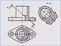 Тема 5. Выполнение сечений на чертеже - student2.ru