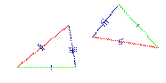 Признаки равенства треугольников - student2.ru