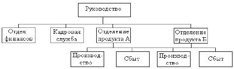 Дивизиональная структура управления. - student2.ru