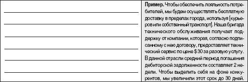 Конкурентное преимущество. Мозговой штурм - student2.ru