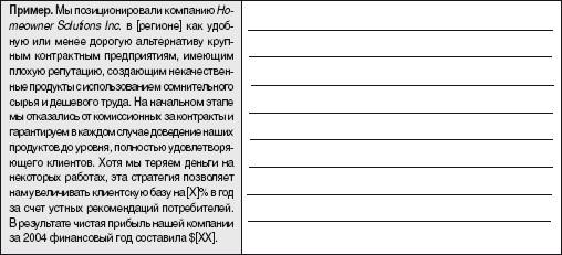 Конкурентное преимущество. Мозговой штурм - student2.ru