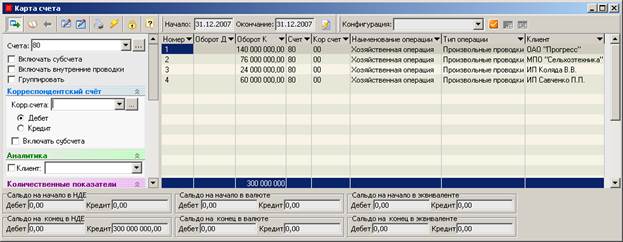 настройка программы. ввод остатков - student2.ru