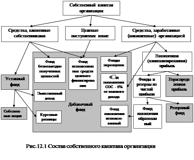 Собственный капитал организации, его сущность, состав и задачи учета - student2.ru