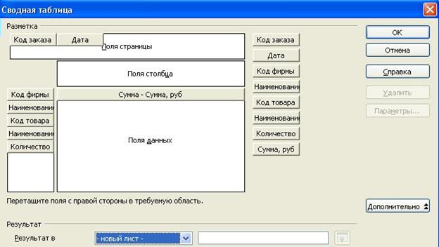 Создание сводной таблицы в OpenOffice.Org Calc - student2.ru