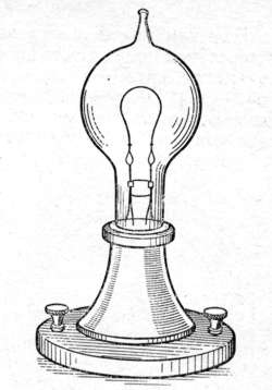 Первые электрические лампочки - student2.ru