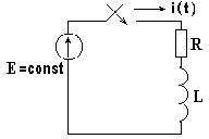 Подключение R-L цепи к источнику постоянной ЭДС - student2.ru