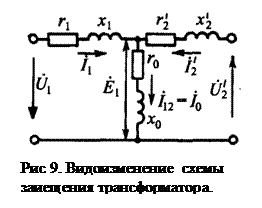 Схемы замещения двухобмоточного трансформатора, физическое толкование ее параметров. - student2.ru
