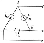 Соединение фаз генератора и нагрузки треугольником. - student2.ru