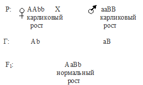 Задачи по генетике на Взаимодействие неаллельных генов. Комлементарность - student2.ru