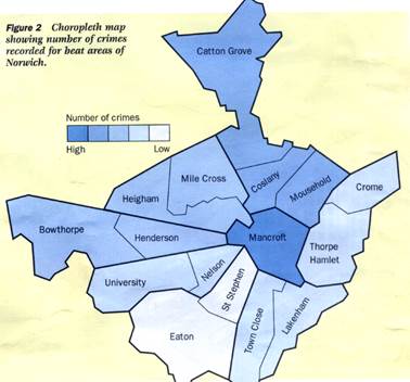 Fig. 1. Isoline map (interpolated) showing pedestrian values for a town centre. The dots indicate count points - student2.ru