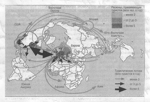 Международный туризм в регионах мира - student2.ru