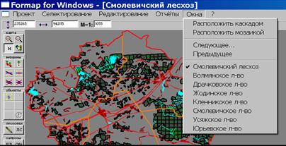 Специализированная географическая информационная система FORMAP 4.0. - student2.ru