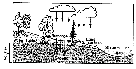 Как происходит пополнение подземных вод? - student2.ru