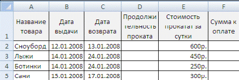 Формулы и функции в MS Excel 2007 - student2.ru