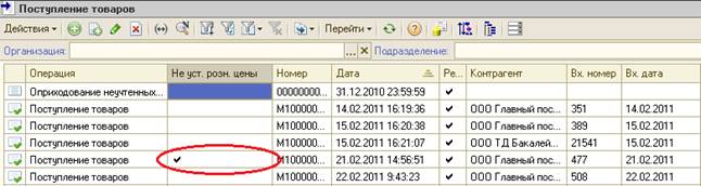 Функционал отложенного проведения товарных документов по регистру цен по розничным ценам - student2.ru