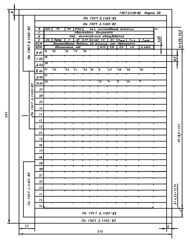 ГОСТ 3.1118-82 ЕСТД. Формы и правила оформления маршрутных карт - student2.ru