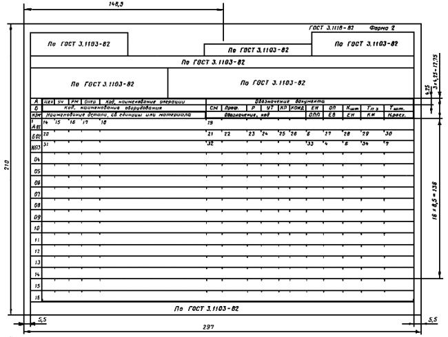 ГОСТ 3.1118-82 ЕСТД. Формы и правила оформления маршрутных карт - student2.ru