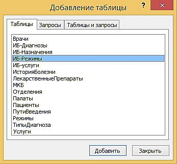 II. Цель: вывести ФИО пациентов, отделения и предоставляемые услуги - student2.ru