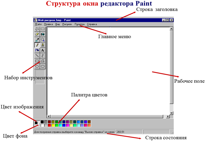 Инструменты, представляемые редактором Paint - student2.ru