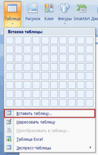 Как вставить таблицу в программе Microsoft Word - student2.ru