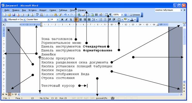 Лабораторная работа №3. MSWord. Ввод, редактирование текста. - student2.ru