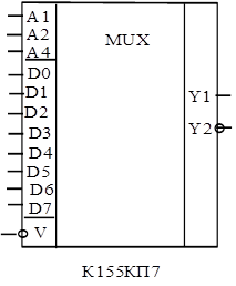 Мультиплексоры и селекторы - student2.ru