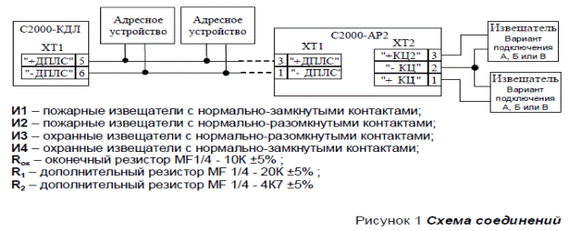 Основные технические данные. Установка, настройка и техническое обслуживание расширителей адресных С2000-АР1, С2000-АР2, С2000-АР8 - student2.ru