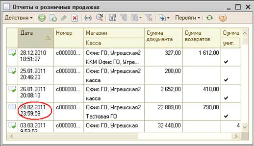 Шаг 1. Перемещение денежных средств из кассы ККМ в кассу магазина - student2.ru