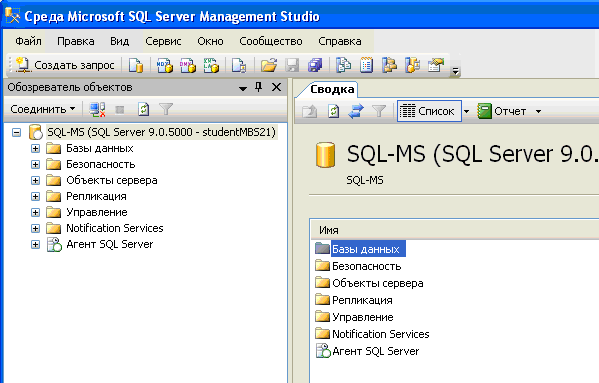 Создание баз данных в среде MS SQL Server - student2.ru