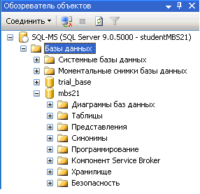 Создание баз данных в среде MS SQL Server - student2.ru