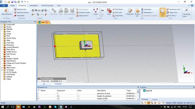 Создание проекта в CST Microwave Studio. - student2.ru