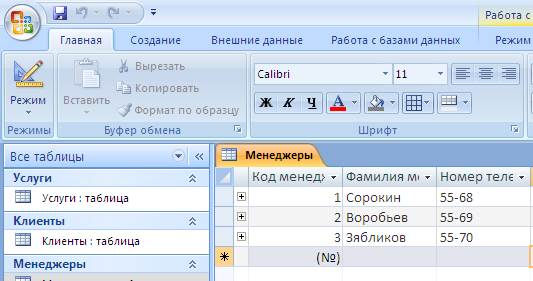 Список использованных источников. База данных «Консалтинговое агентство» - student2.ru